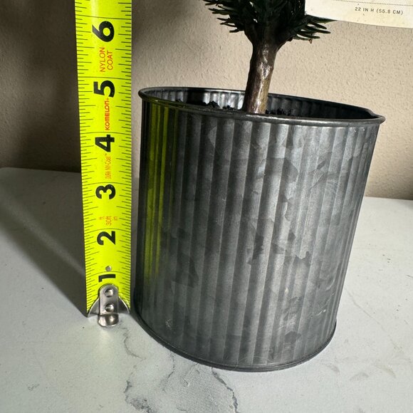 Hearth and Hand™ with Magnolia Galvanized Metal Pot Faux Pine‎ Tree NWT - Picture 5 of 5
